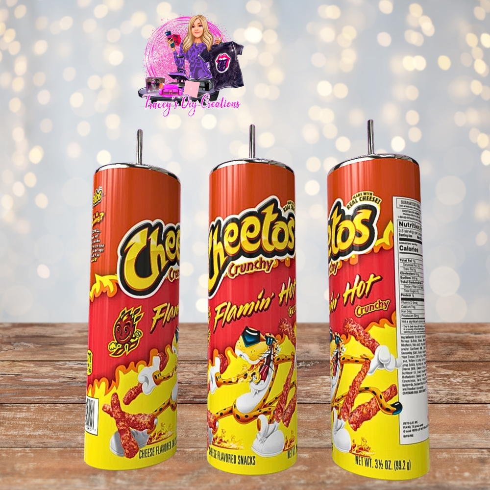 20 Oz Sublimated Cheetos Flamin' Hot Tumbler